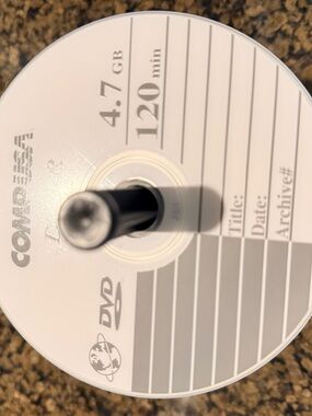 4.7GB 120min DVD-R Disc - White